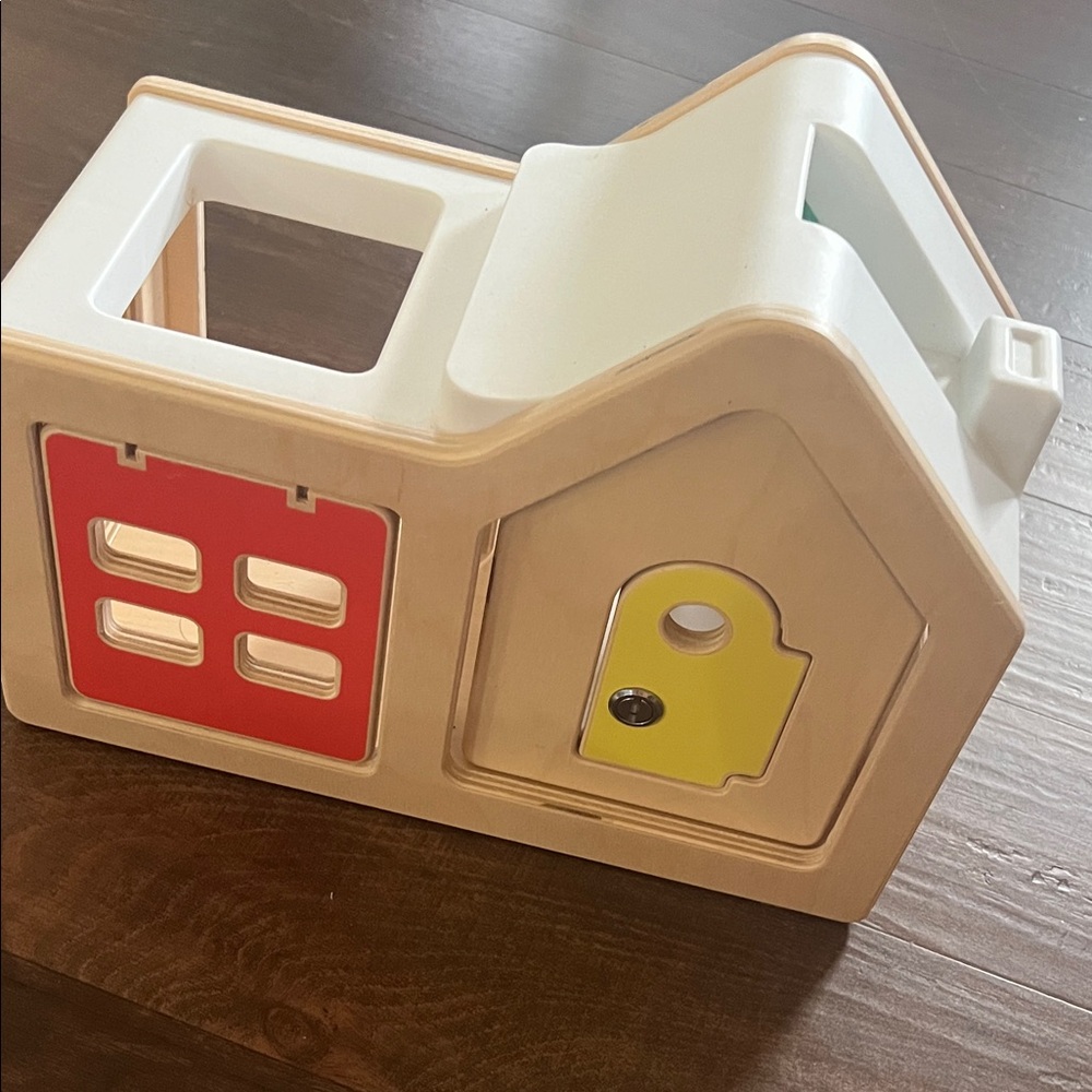 Colorful Wooden Shape Sorting House